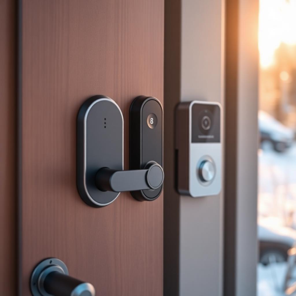 Smart lock + video doorbell